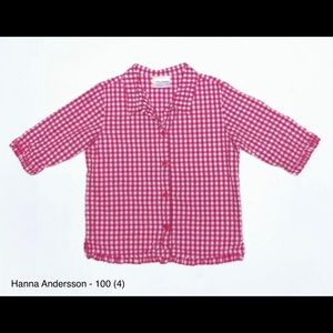 Hanna Andersson Pink & White Check Shirt - 100 (4)
